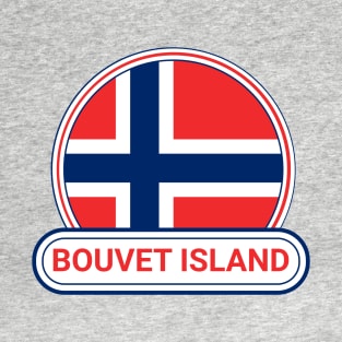 Bouvet Island Country Badge - Bouvet Island Flag T-Shirt